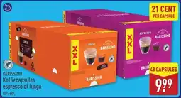 ALDI Barissimo Koffiecapsules espresso of lungo aanbieding