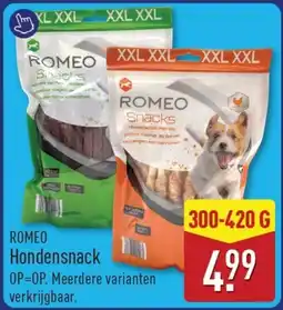 ALDI Romeo hondensnack aanbieding