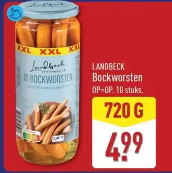 ALDI Landbeck bockworsten aanbieding