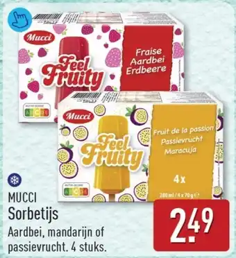 ALDI Mucci Sorbetijs aanbieding