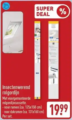 ALDI Insectenwerend rolgordijn aanbieding