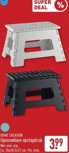 ALDI Home creation opvouwbare opstapkruk aanbieding