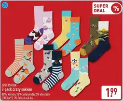 ALDI Up2fashion crazy sokken aanbieding