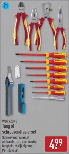 ALDI Workzone Tang of schroevendraaierset aanbieding