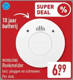 ALDI Workzone rookmelder aanbieding
