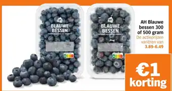 Albert Heijn AH Blauwe bessen aanbieding