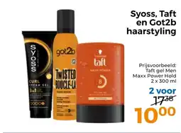 Trekpleister Syoss, Taft en GotZb haarstyling aanbieding