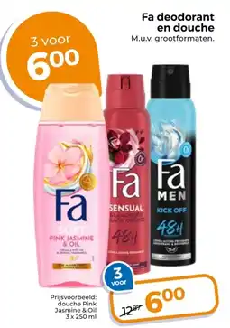 Trekpleister Fa deodorant en douche aanbieding