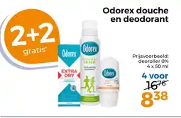 Trekpleister Odorex douche en deodorant aanbieding