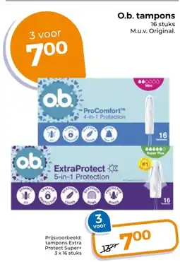 Trekpleister O.b. tampons aanbieding