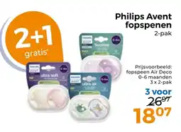 Trekpleister Philips Avent fopspenen aanbieding