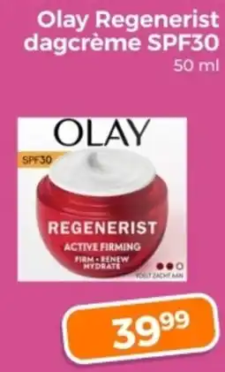 Trekpleister Olay Regenerist dagcrème SPF30 aanbieding