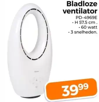 Trekpleister Bladloze ventilator aanbieding