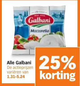 Albert Heijn Alle Galbani aanbieding