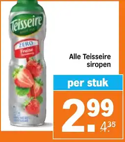 Albert Heijn Alle Teisseire siropen aanbieding