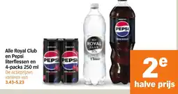 Albert Heijn Alle Royal Club en Pepsi aanbieding