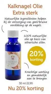 De Rode Pilaren Kalknagel Olie Extra sterk aanbieding