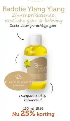 De Rode Pilaren Badolie Ylang Ylang Zinnenprikkelende, exotische geur & beleving aanbieding