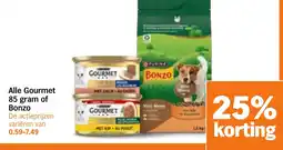 Albert Heijn Alle Gourmet of Bonzo aanbieding