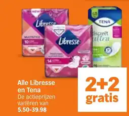 Albert Heijn Alle Libresse en Tena aanbieding