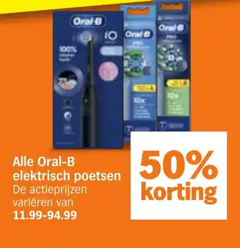 Albert Heijn Alle Oral-B elektrisch poetsen aanbieding