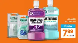 Albert Heijn Alle GUM en Listerine aanbieding