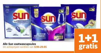 Albert Heijn Alle Sun vaatwascapsules aanbieding