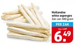 Hoogvliet Hollandse witte asperges aanbieding