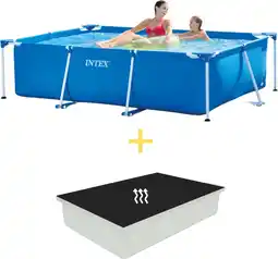 Bol.com Zwembad - Frame Pool - 220 x 150 x 60 cm - Inclusief Solarzeil aanbieding