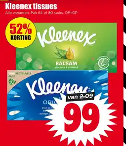 Dirk Kleenex tissues aanbieding