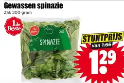 Dirk Gewassen spinazie aanbieding