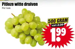 Dirk Pitloze witte druiven aanbieding