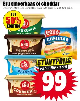 Dirk Eru smeerkaas of cheddar aanbieding