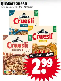 Dirk Quaker Cruesli aanbieding