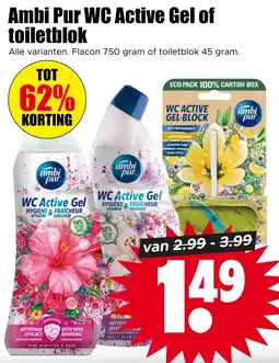 Dirk Ambi Pur WC Active Gel of toiletblok aanbieding