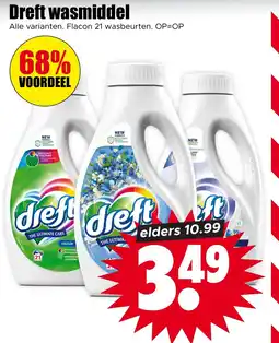 Dirk Dreft wasmiddel aanbieding