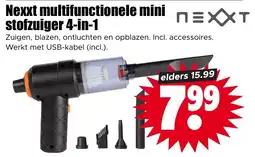 Dirk Nexxt multifunctionele mini stofzuiger 4 in 1 aanbieding