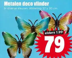 Dirk Metalen deco vlinder aanbieding