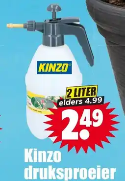 Dirk Kinzo druksproeier aanbieding