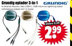 Dirk Grundig oplader 3 in 1 aanbieding