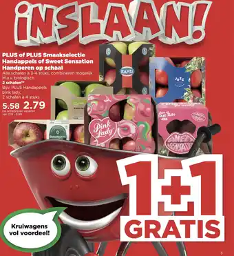 PLUS PLUS of PLUS Smaakselectie Handappels of Sweet Sensation Handperen op schaal aanbieding