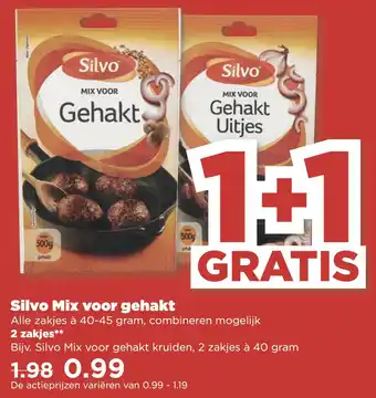 PLUS Silvo Mix voor gehakt aanbieding