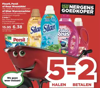 PLUS Fleuril, Persil of Reus Waşmiddel aanbieding