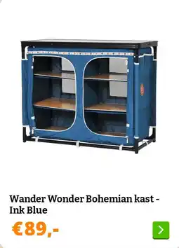 Obelink Wander Wonder Bohemian kast - Ink Blue aanbieding