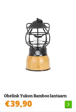 Obelink Obelink Yukon Bamboo lantaarn aanbieding