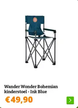 Obelink Wander Wonder Bohemian kinderstoel - Ink Blue aanbieding