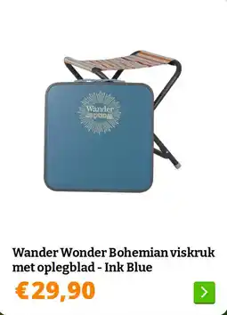 Obelink Wander Wonder Bohemian viskruk met oplegblad - Ink Blue aanbieding