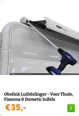 Obelink Obelink Luifelslinger - Voor Thule, Fiamma & Dometic luifels aanbieding