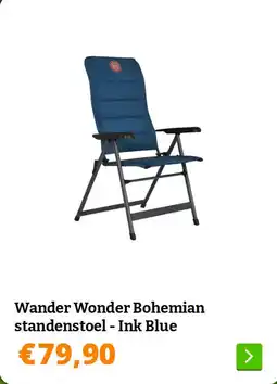 Obelink Wander Wonder Bohemian standenstoel - Ink Blue aanbieding
