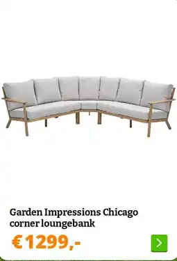Obelink Garden Impressions Chicago corner loungebank aanbieding